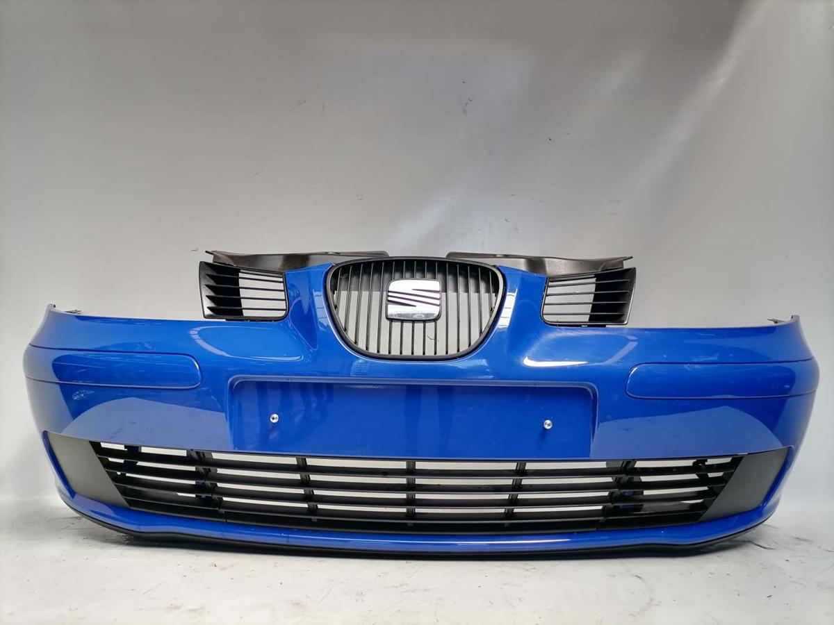 Seat Ibiza 6L Stoßstange Stossfänger vorn LS5G Azul Swing Blue Bj.2003